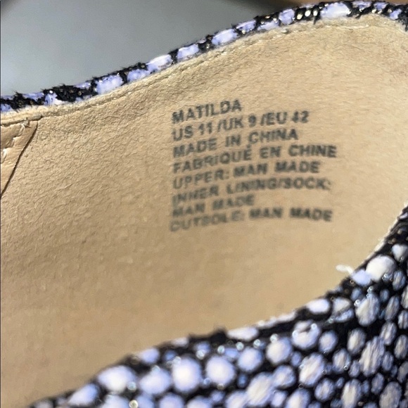 EUC JustFab Black & White Stiletto Heels Size 11 - Picture 7 of 10